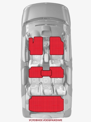 ЭВА коврики «Queen Lux» комплект для KIA Rio 5-door (4G)